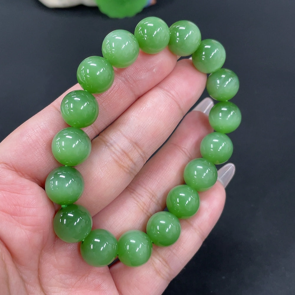 Hetian Jade Bracelet, Approx. 11.7mm, Total Weight Approx. 46.5g