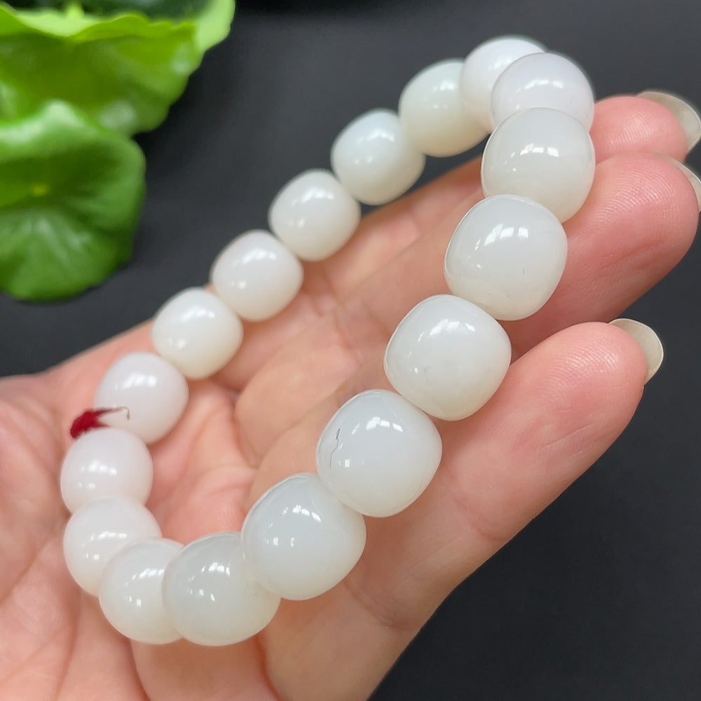 Hetian Jade Bracelet 11.8mm Approx. 50g