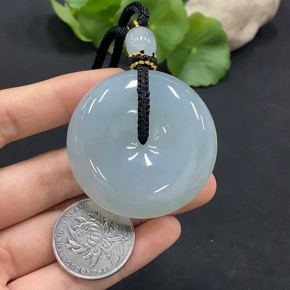 Jadeite Safety Buckle Pendant Total Weight Approx. 57.49g