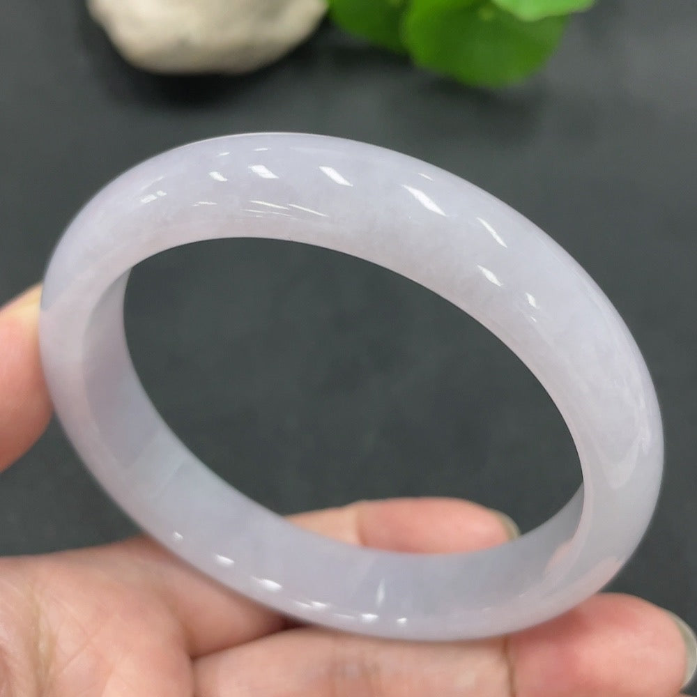 Jadeite Round Bangle, Size 57.8, Total Weight 49.801g