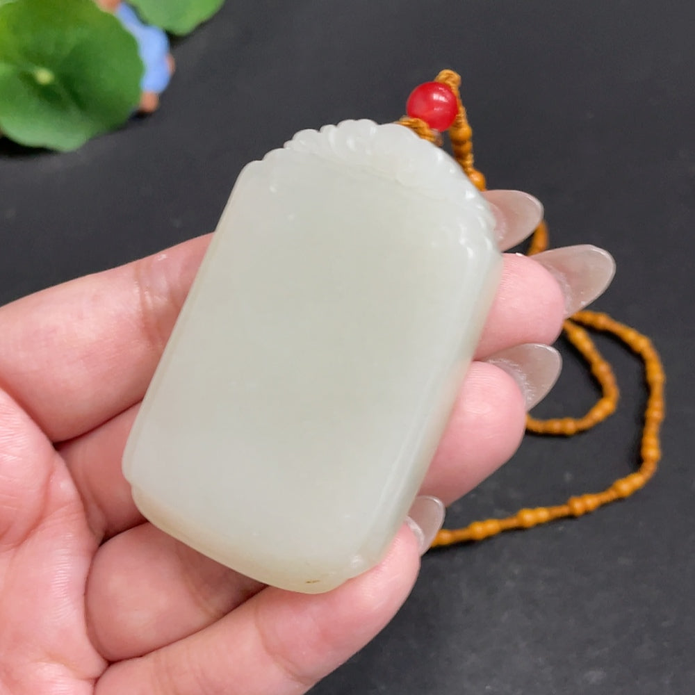 Hetian Jade Pendant, Plain Pendant