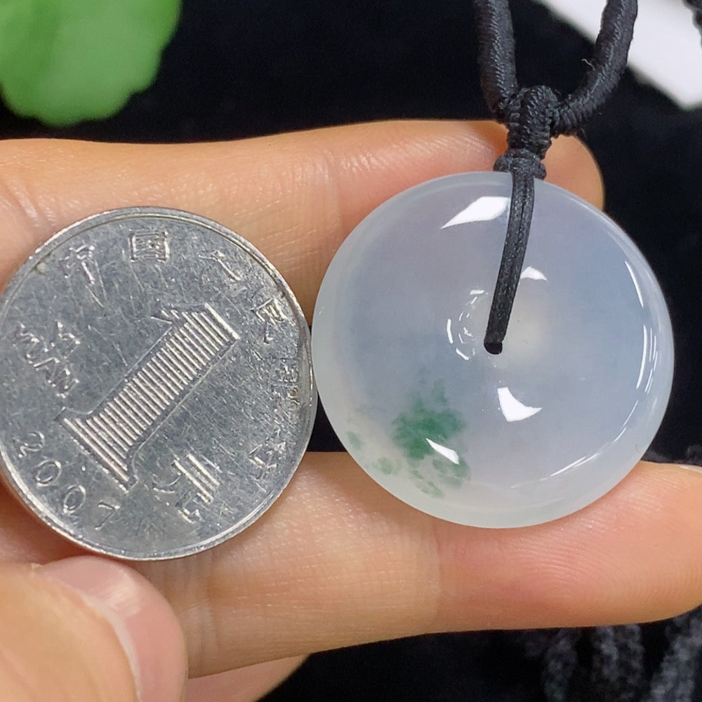 Jadeite Peace Knot Pendant Total Weight Approx. 11.1g (including rope weight)
