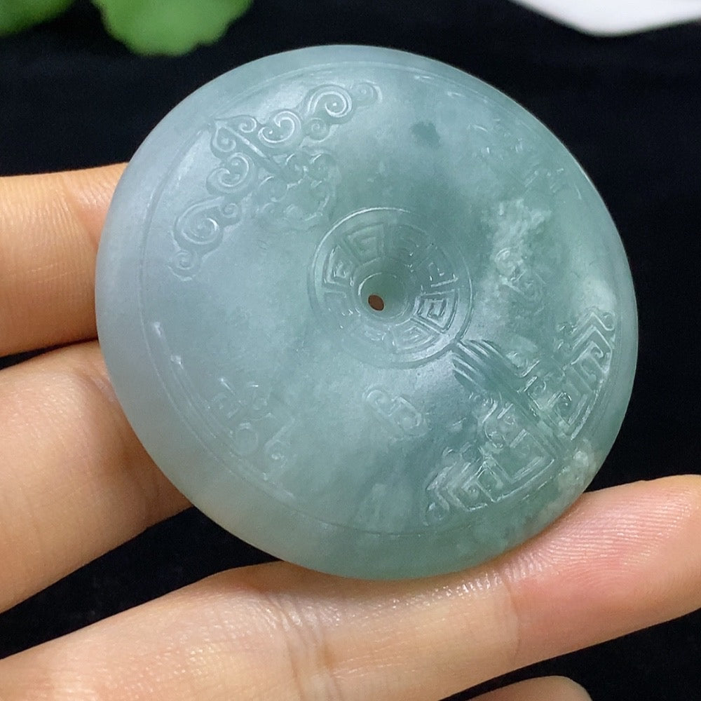 Jadeite Safety Buckle Pendant, Total Weight Approx. 58.98g, Rough