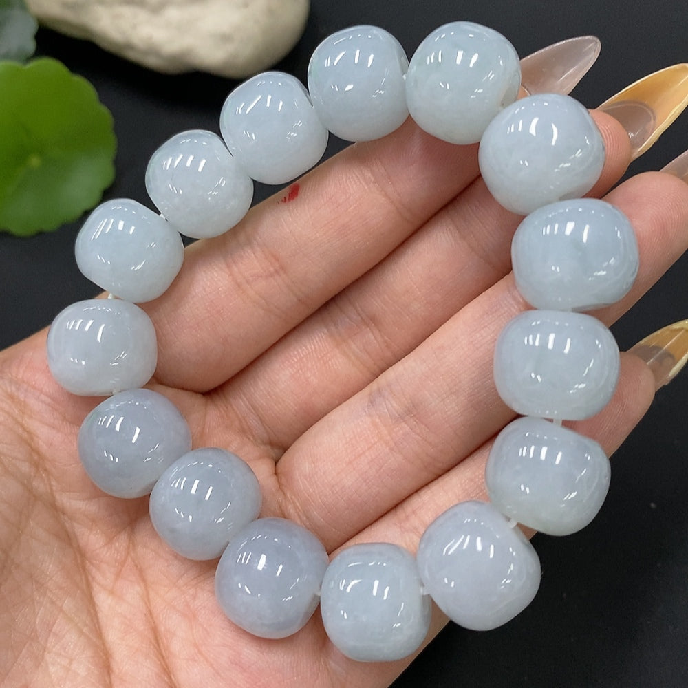 Jadeite Bracelet Total Weight Approx.81.6g Size Approx.15.4mm