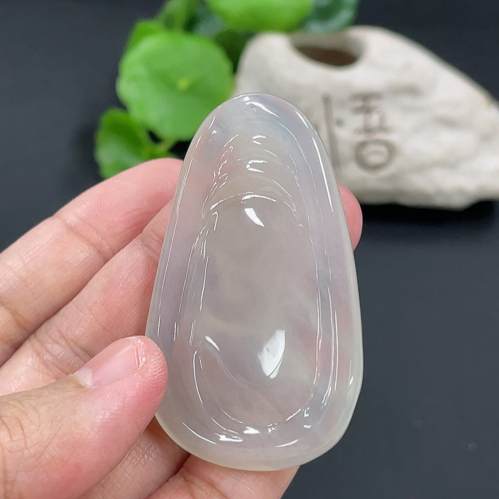 Jadeite Deer Pendant, Total Weight Approx. 25.96g