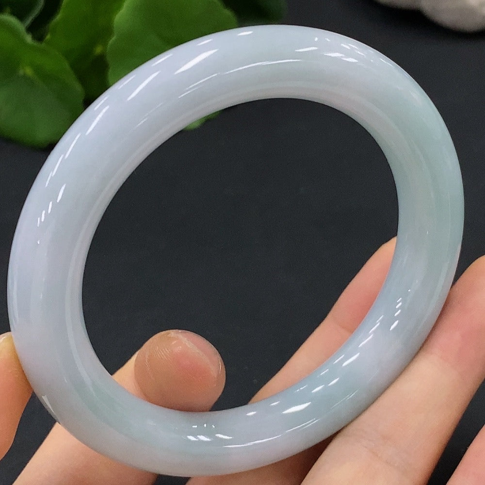 JadeiteRound Bangle Bracelet Size 57.2 Total Weight 67.262g