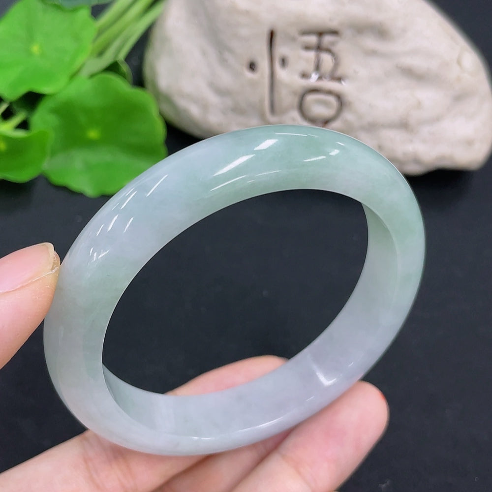 Jadeite Round Bangle Size 56.6 Total Weight Approx. 54.9g