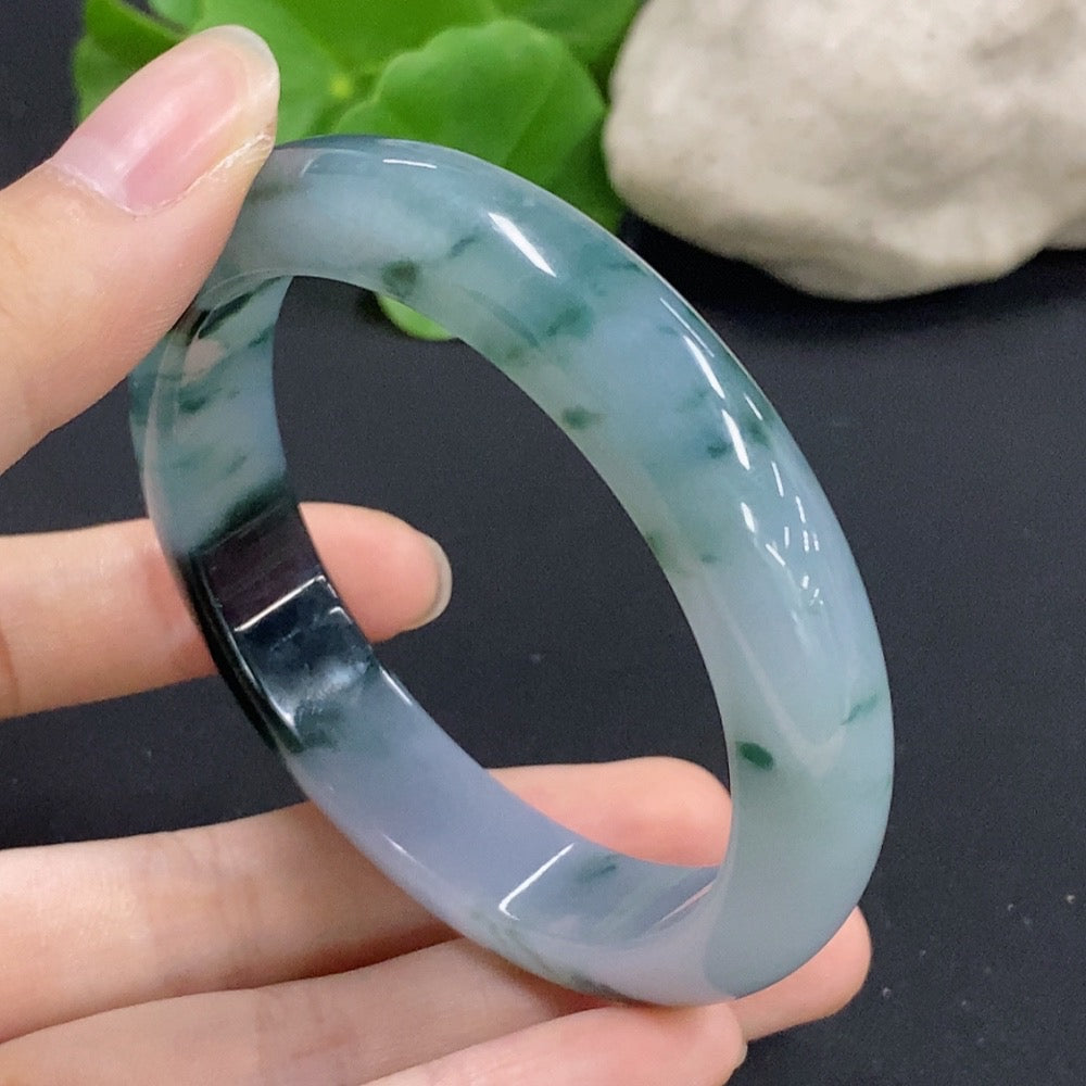 Jadeite Round Bracelet Size 56 Total Weight Approx. 53.4g