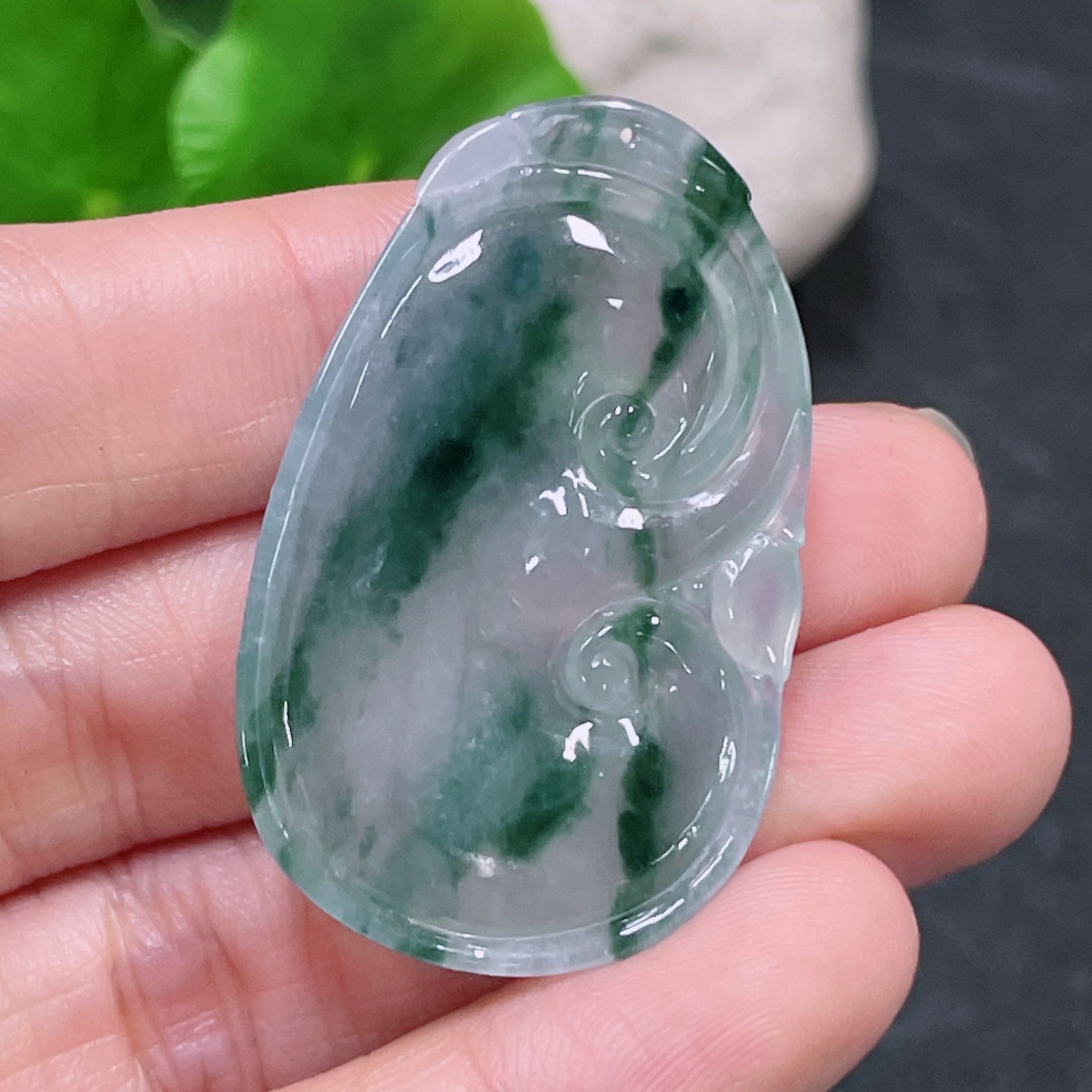 JadeitePendant Ruyi Total Weight Approx. 11.95g