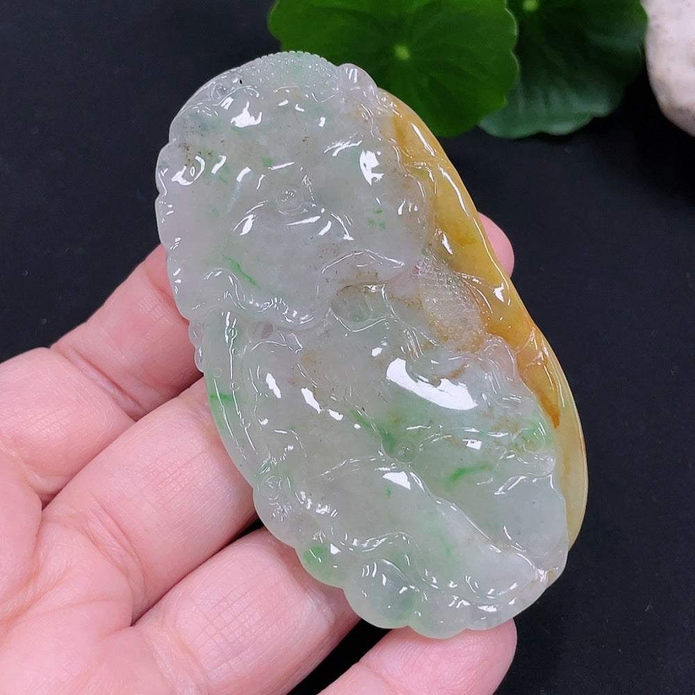 Jadeite Pendant Total weight approx. 36.7g (Color origin undetermined)