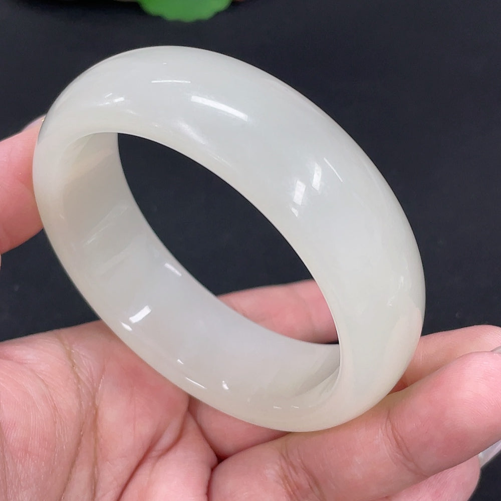 Hetian Jade Round Bracelet Size 59 Total Weight Approx. 82.3g