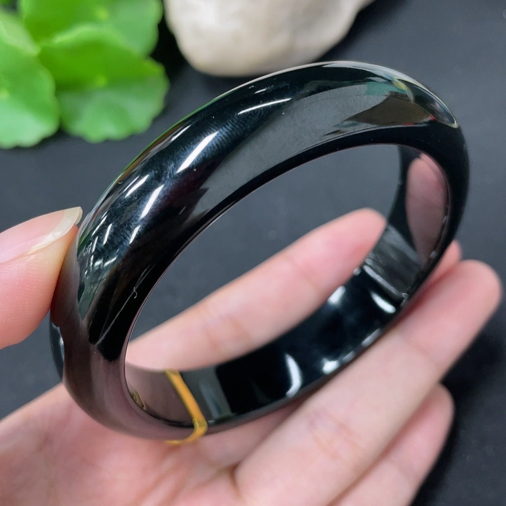 Hetian Jade Round Bracelet Gold Content 99%