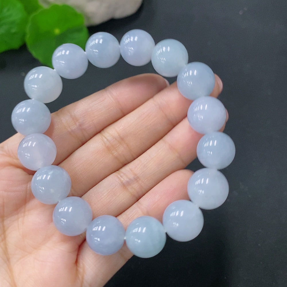 Jadeite Bracelet Approx. 12mm Total Weight Approx. 48.14g