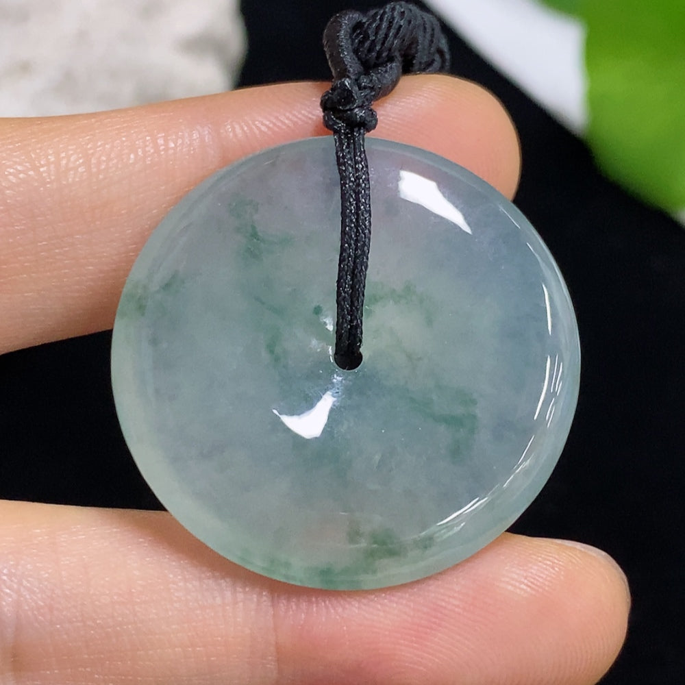 Jadeite Pendant Peace Knot with Cord