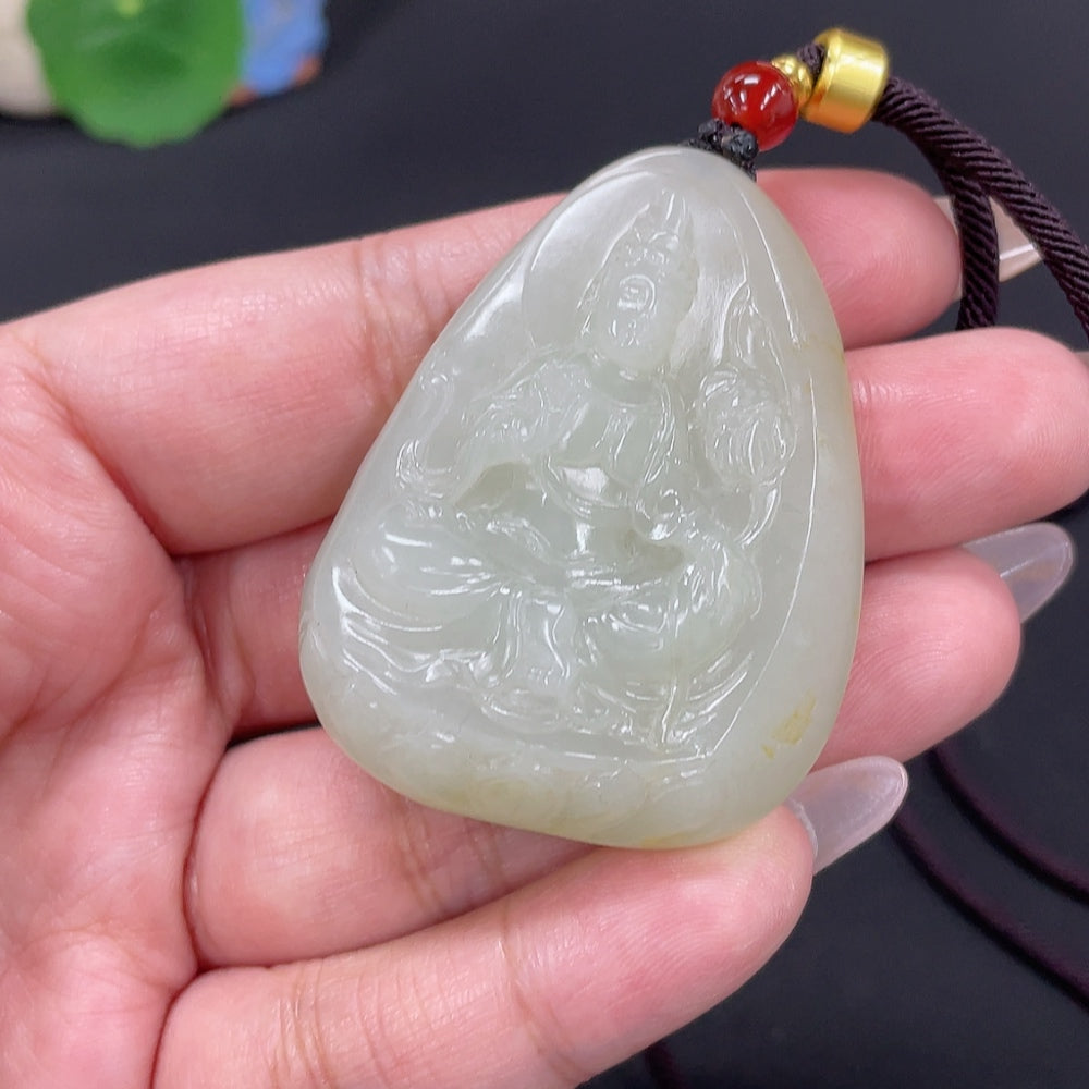 Hetian Jade Pendant Guanyin