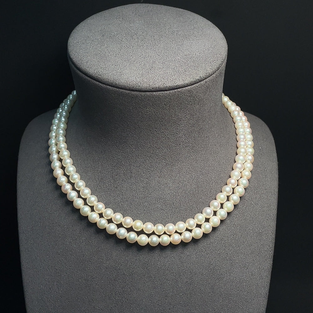 Seawater Pearl Strand Non-Gold Color Origin Undetermined Total Weight Approx. 48.05g Size About 6.2mm