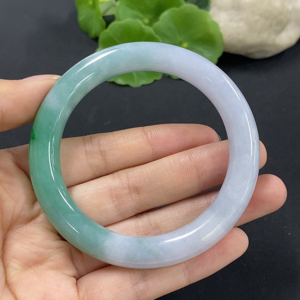 Jadeite Round Bangle Size 54.1 Total Weight Approx. 50g
