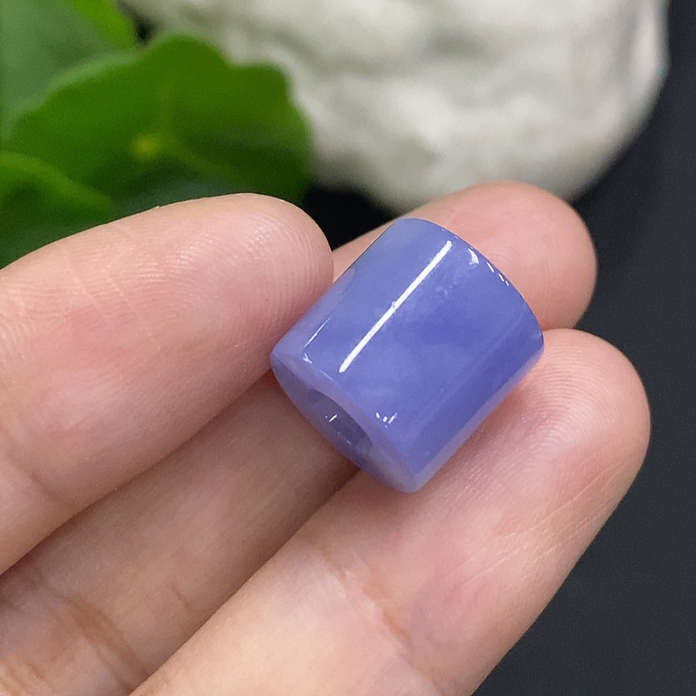 Jadeite Barrel Beads Approx. 12.4mm Total Weight Approx. 4.1g