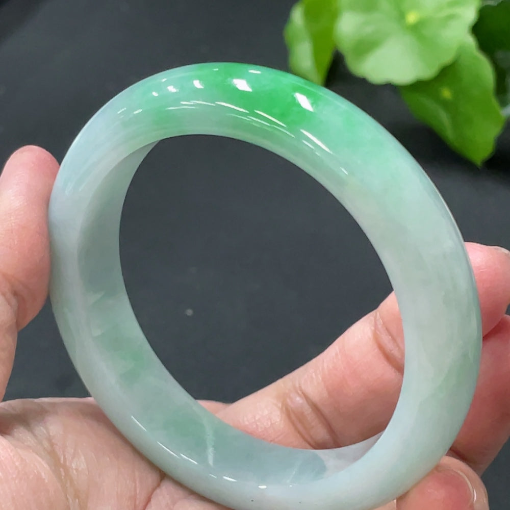 Jadeite Round Bracelet Total Weight Approx. 53.57g Size 53