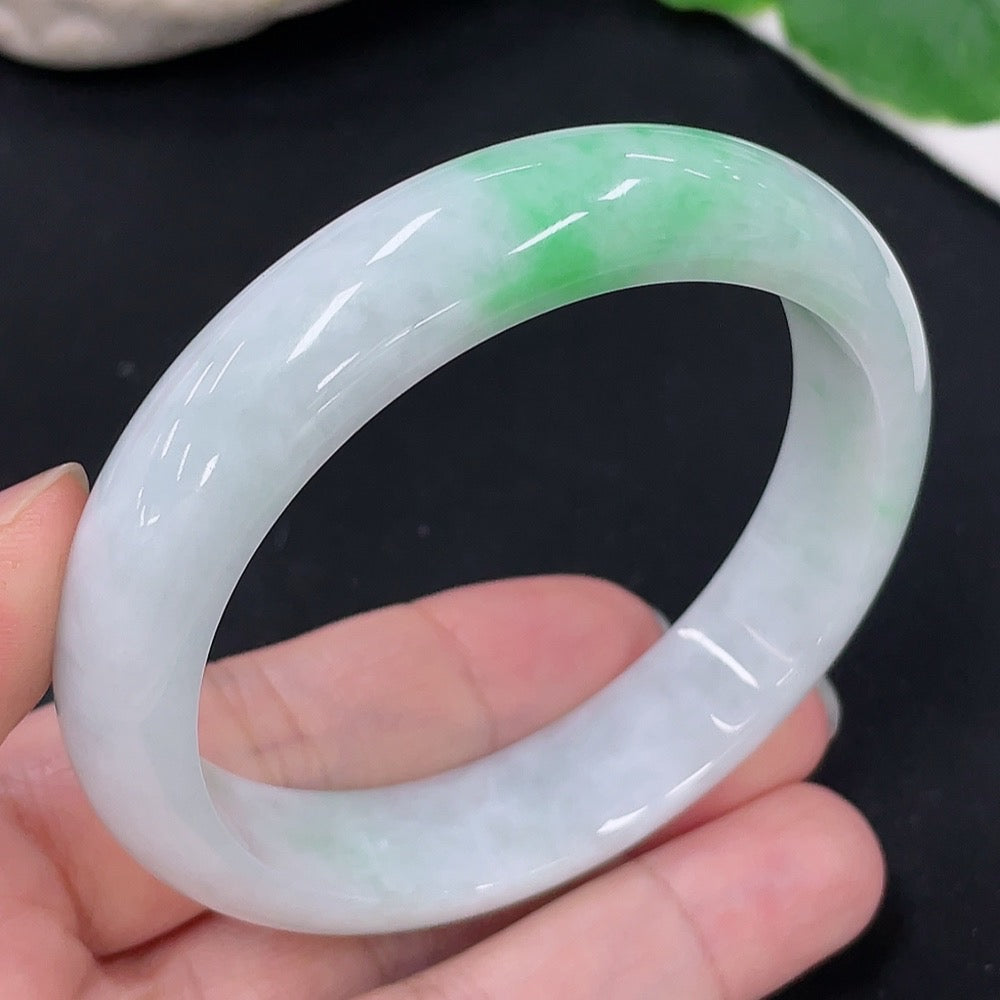 Jadeite Round Bracelet Size 55.4 Total Weight Approx. 49.68g