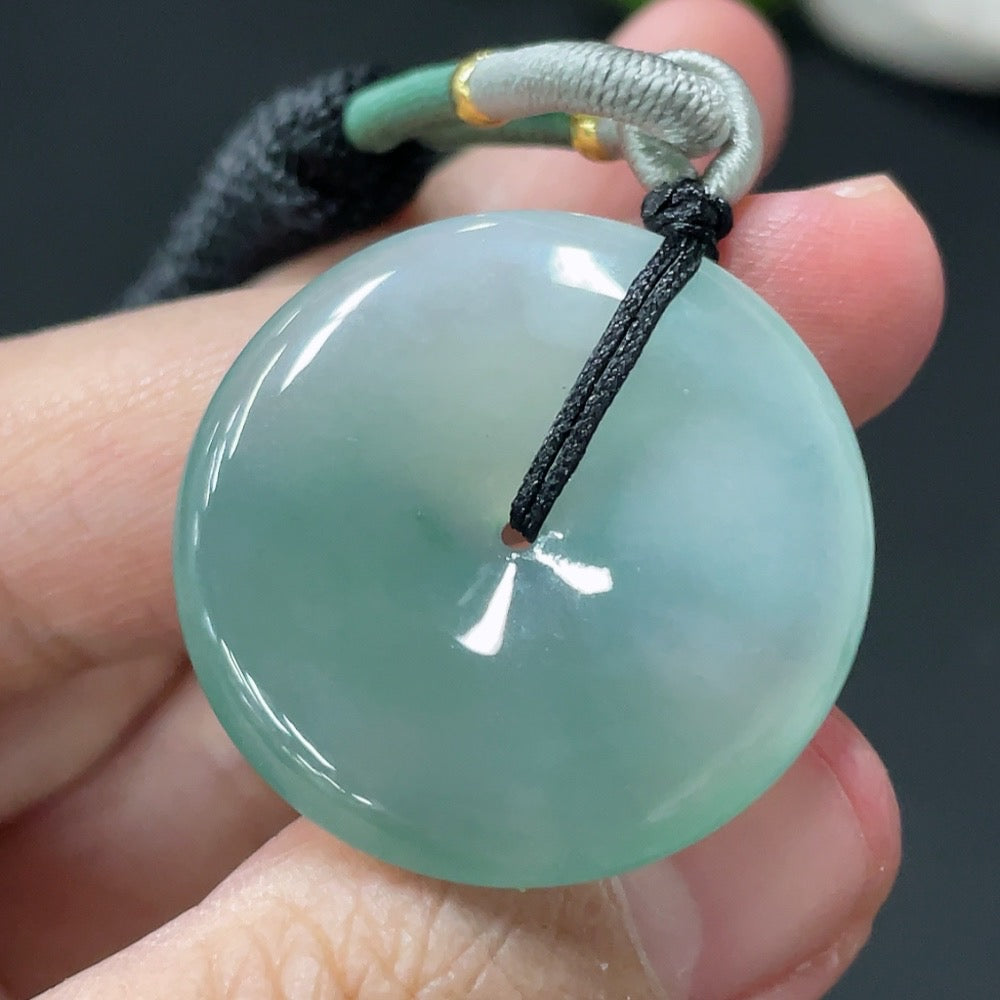 Jadeite Safety Buckle Pendant Total Weight 11.026g