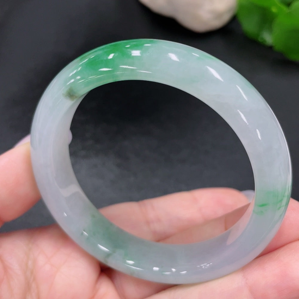 Jadeite Round Bangle Size 53.2 Total Weight Approx. 52.9g