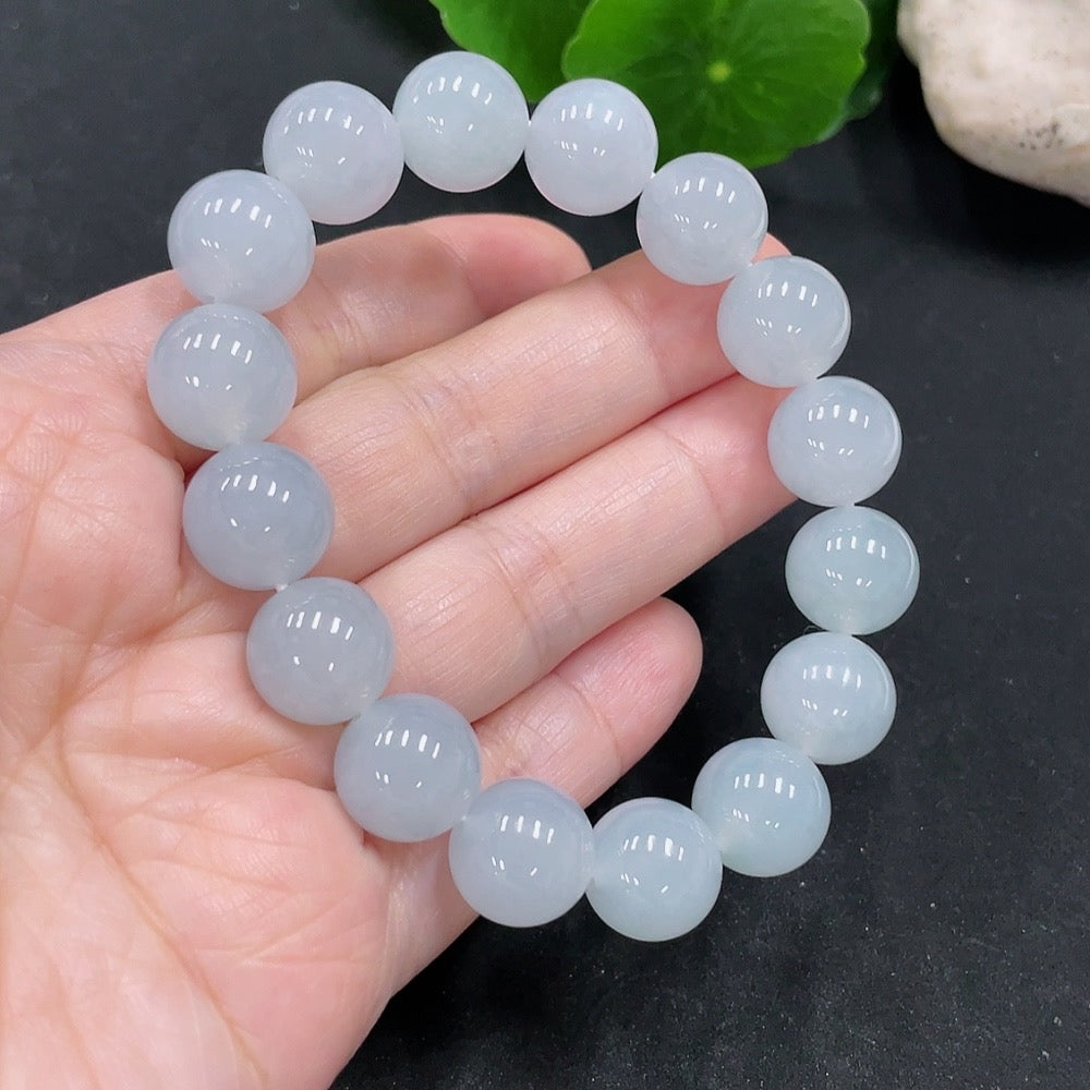 JadeiteBead Bracelet Approx. 12.1mm Total Weight Approx. 52.2g