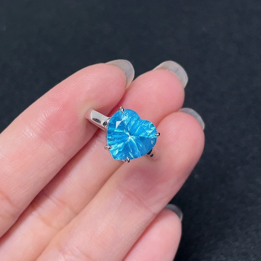Topaz Ring, Color Origin Undetermined, 18K Gold Band (Au 66%)