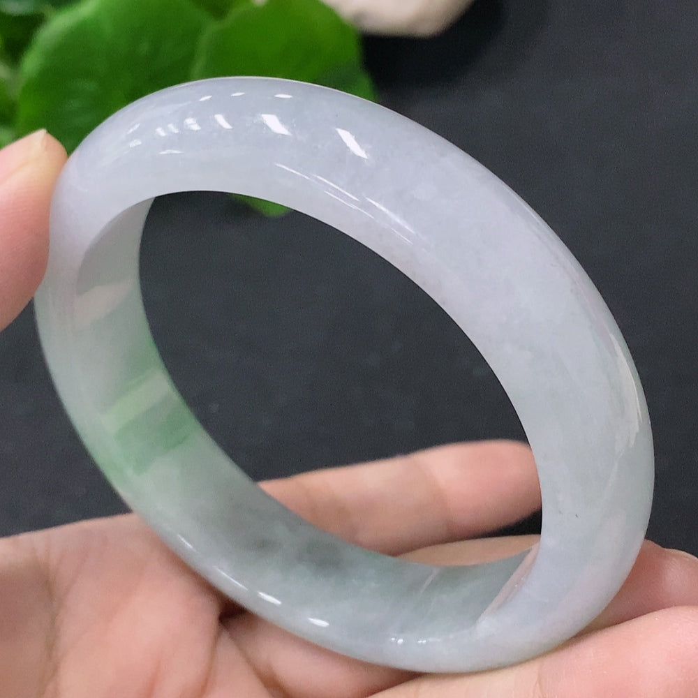 Jadeite Round Bangle Size 55mm Total Weight Approx. 57g