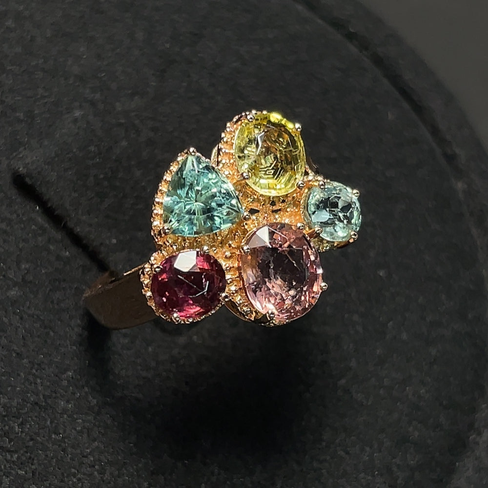 18K Gold Tourmaline Ring