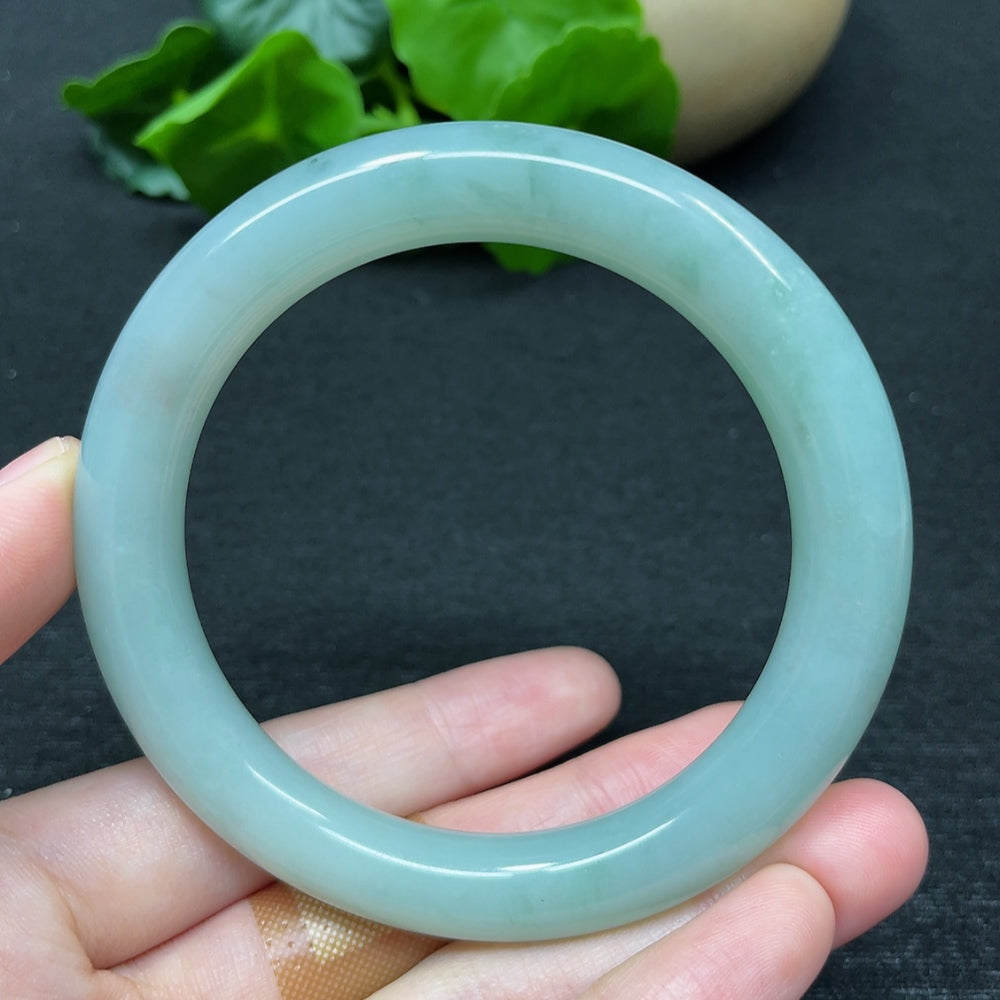 Jadeite Round Bangle Total Weight Approx. 51.70g Size 56