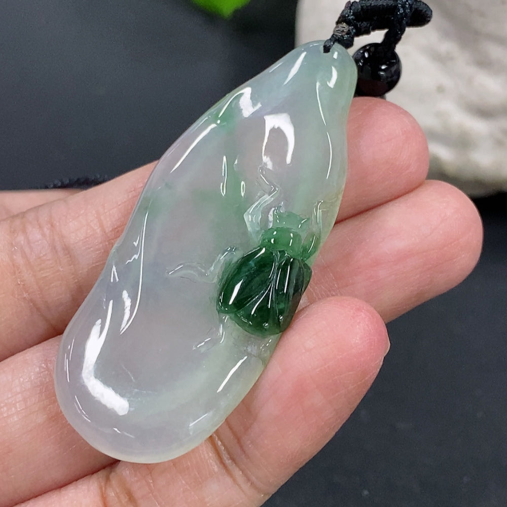 Jadeite Wealth and Prosperity Pendant