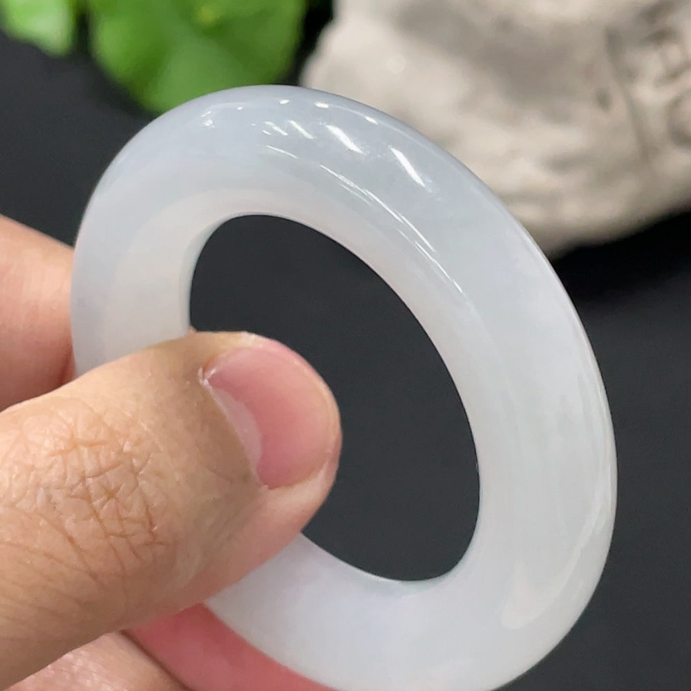 Jadeite Safety Ring Pendant Total Weight Approx. 32.76g