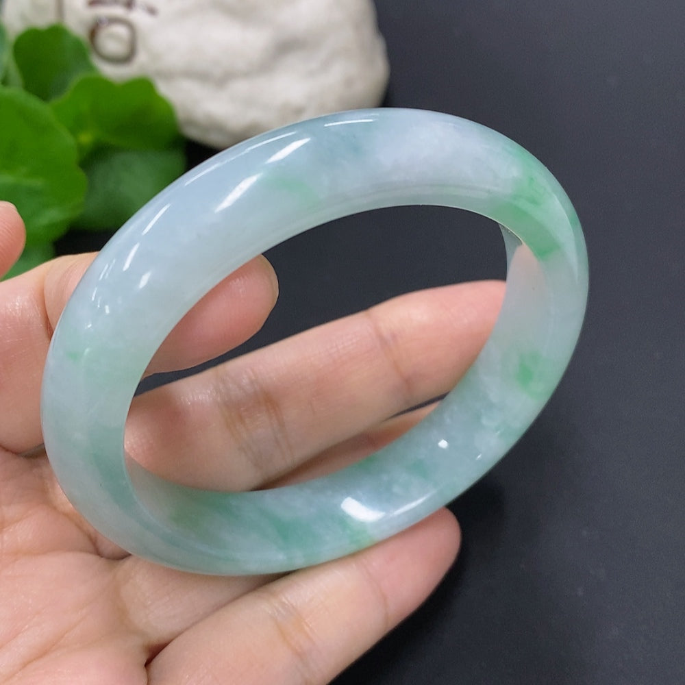 Jadeite Round Bracelet Size 54 Total Weight Approx. 50.7g