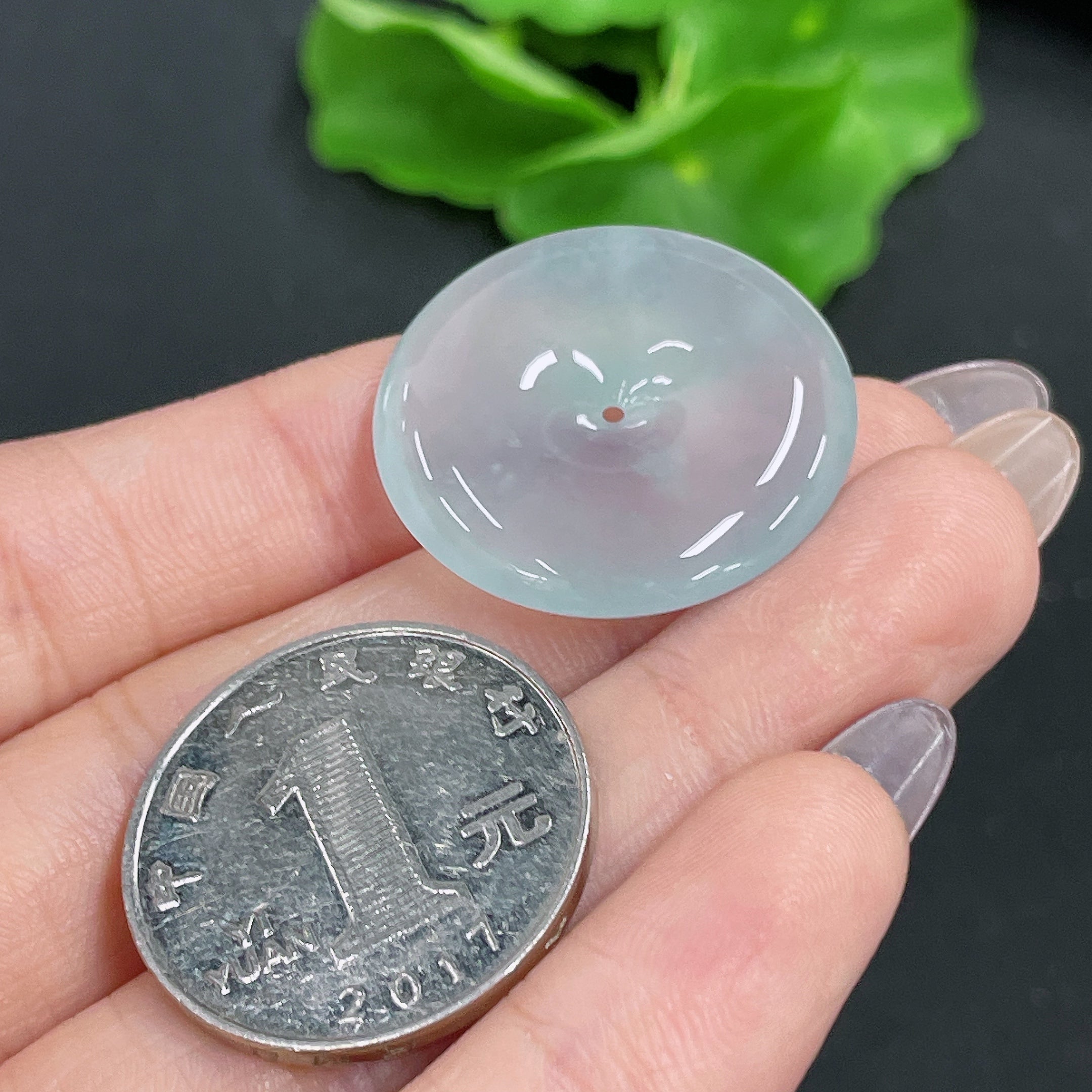 Jadeite Pendant Peace Knot Total Weight Approx. 8.45g
