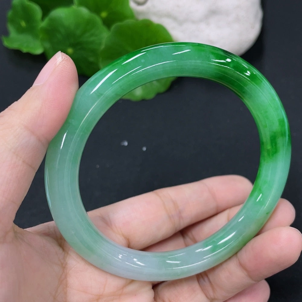 Jadeite Round Bangle Size 56.5mm Total Weight Approx. 45.82g [Total Value: $11,458 USD]