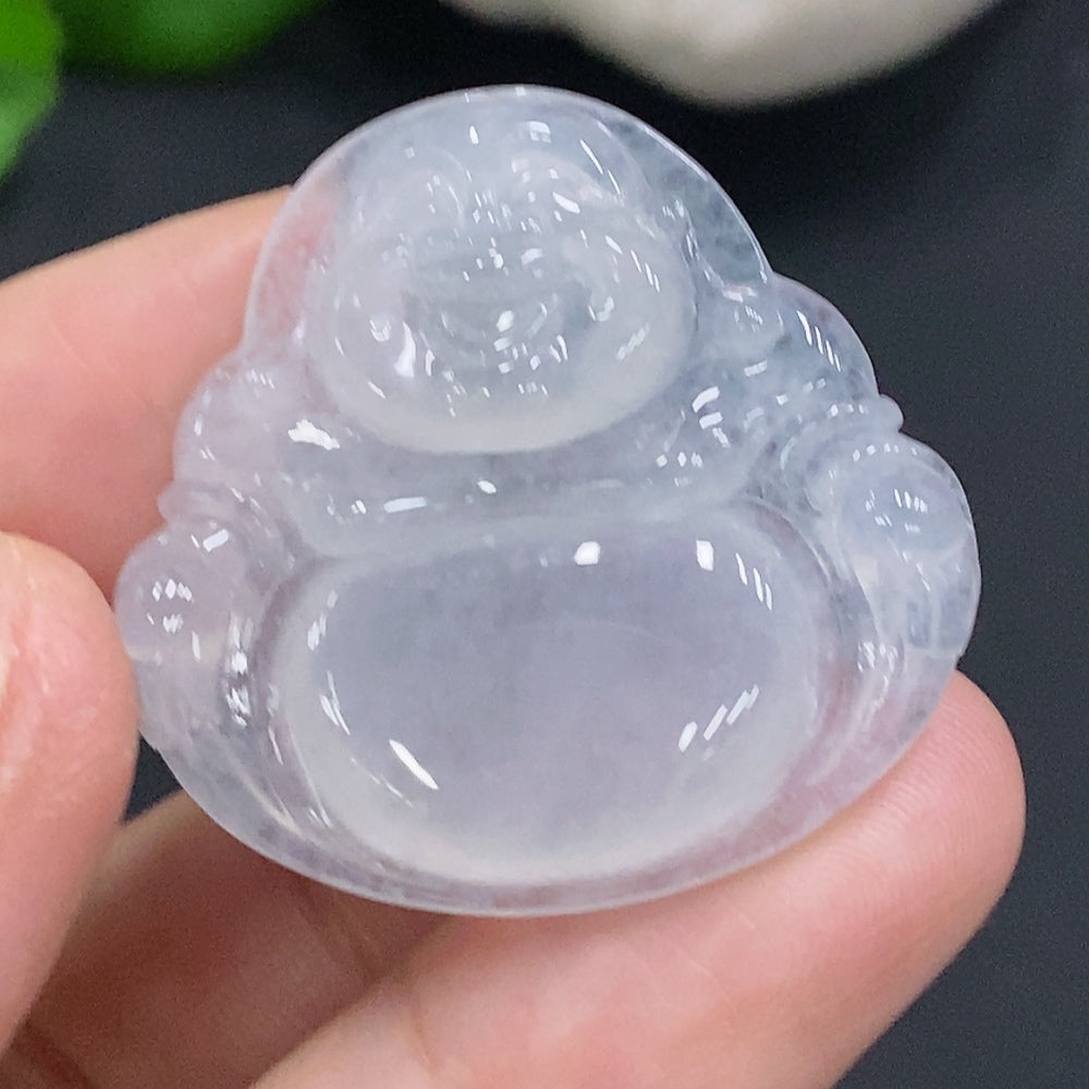 Jadeite Pendant Buddha, Total Weight Approx. 9.3g