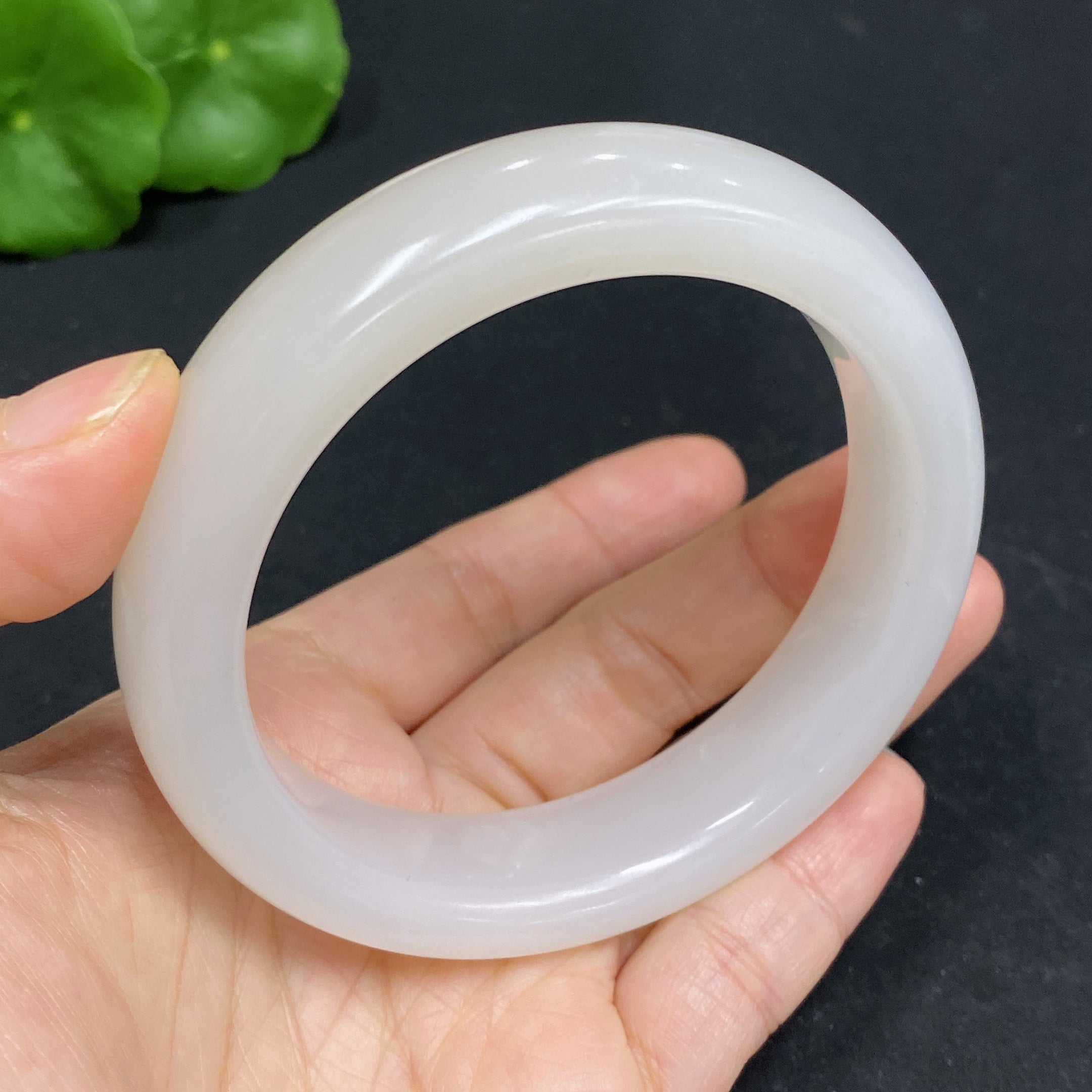 Hetian Jade Round Bracelet Size 59 Total Weight Approx. 76.2g