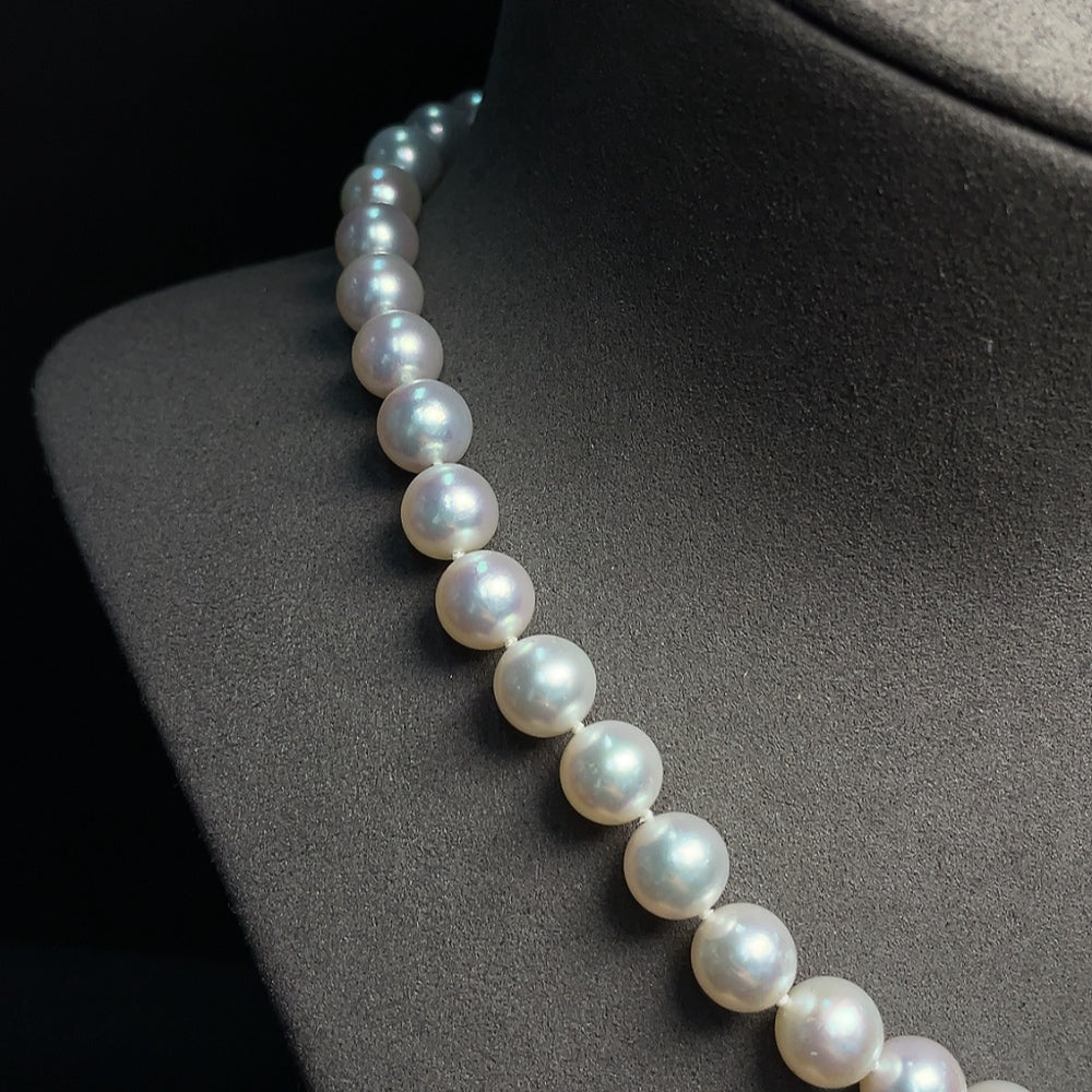 Seawater Pearl Necklace Non-Gold Total Weight Approximately 49.76g Size About 9.7mm