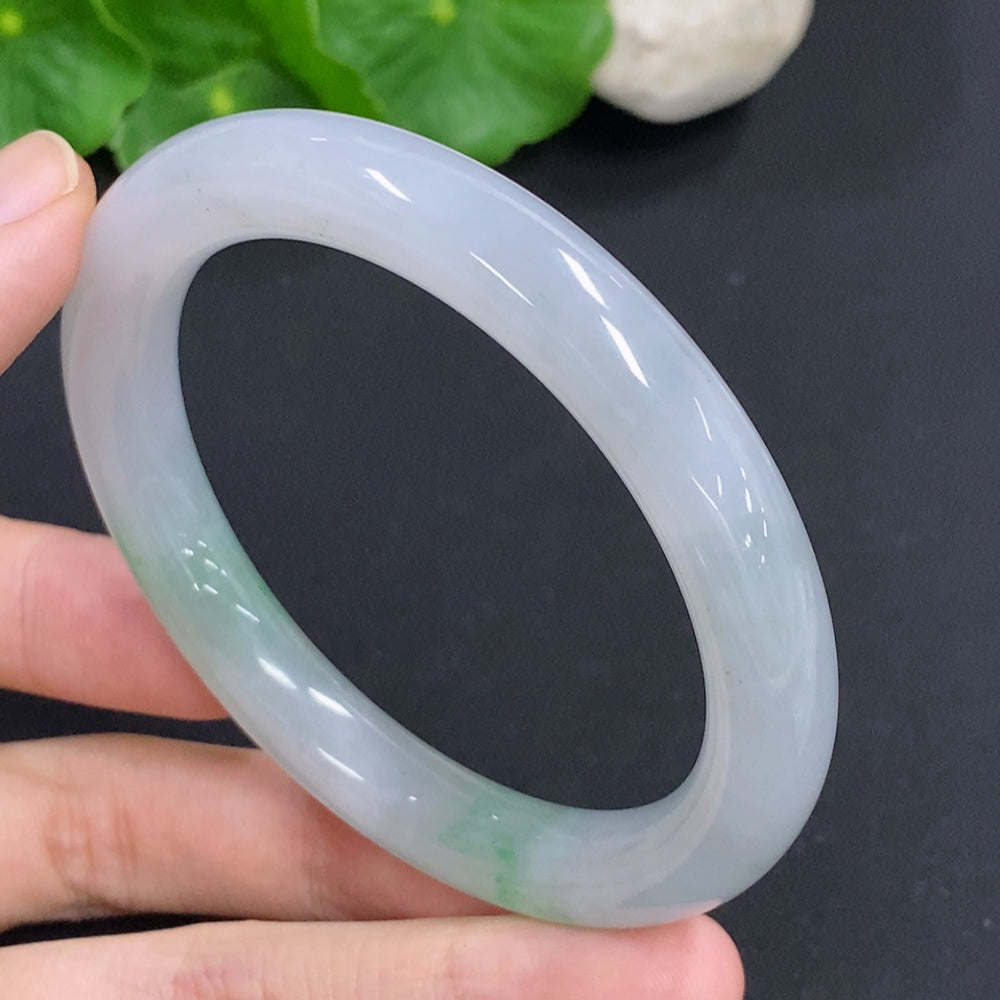 Jadeite Round Bangle Size 55.3 Total Weight Approx. 46.7g