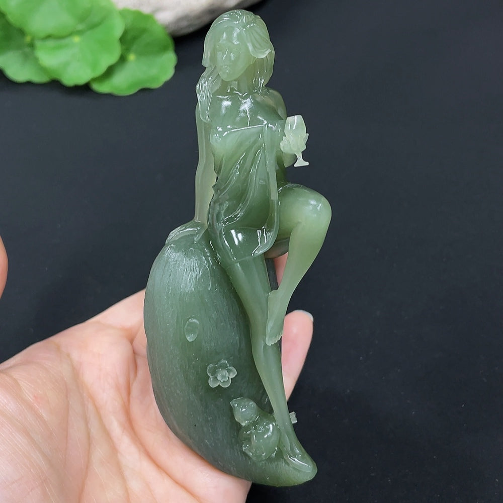 Hetian Jade Ornament - Jade Beauty
