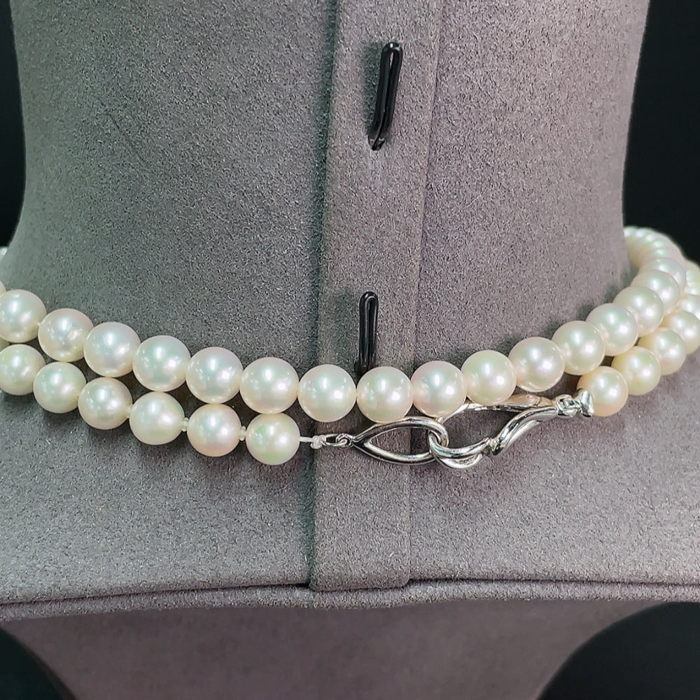 Seawater Pearl Necklace Non-Gold Total Weight Approx. 64.95g Size About 7.1mm