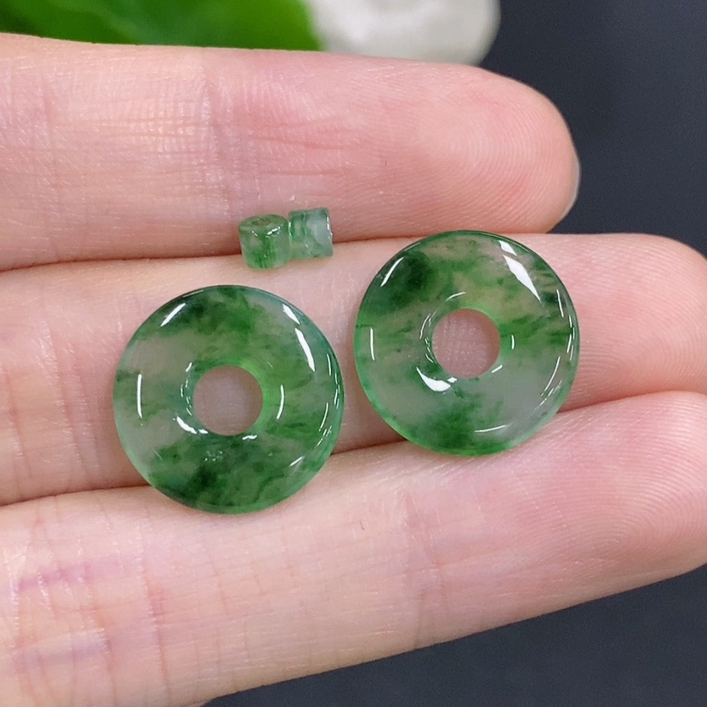Jadeite Mother-Child Pendant Set Sell as a Lot