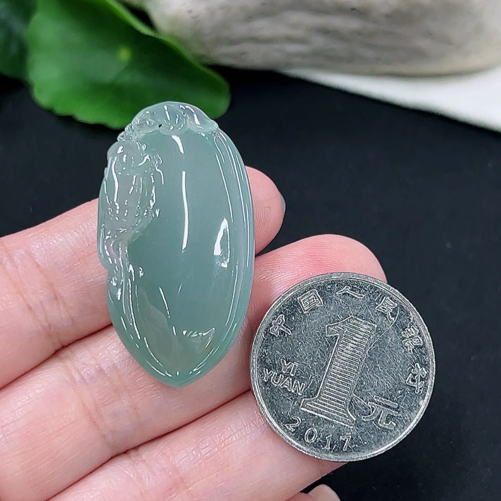 Jadeite Fu Shou Pendant
