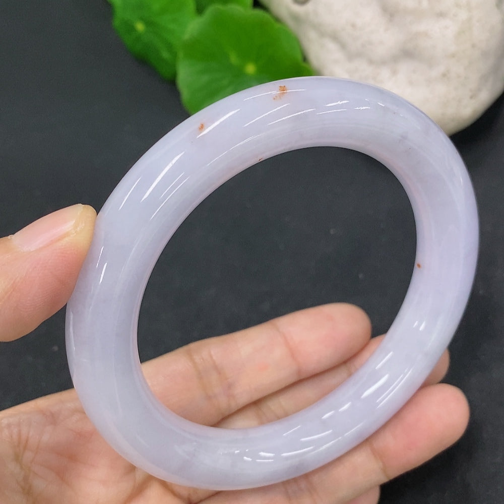 Jadeite Round Bangle, Total Weight Approx. 71g, Size 57.8