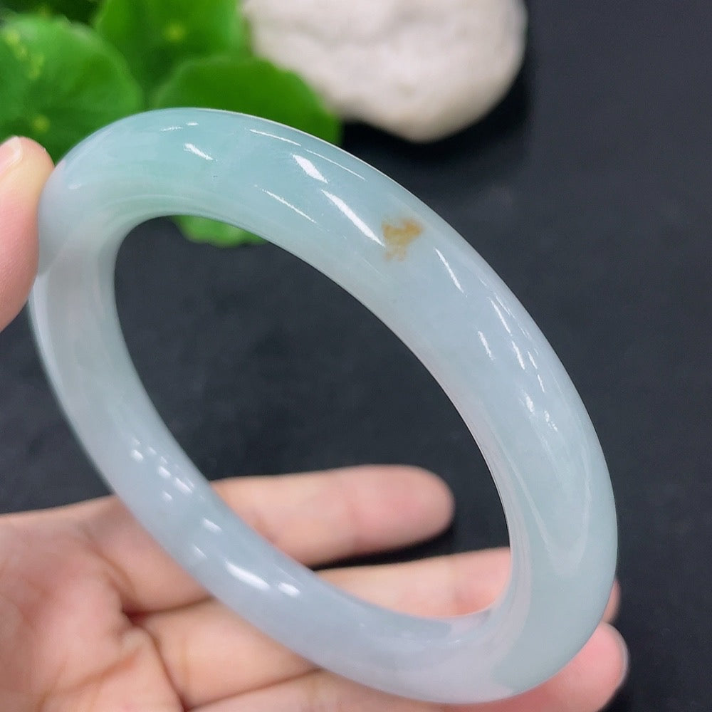 Jadeite Round Bangle Size 58.3mm Total Weight Approx. 60.28g