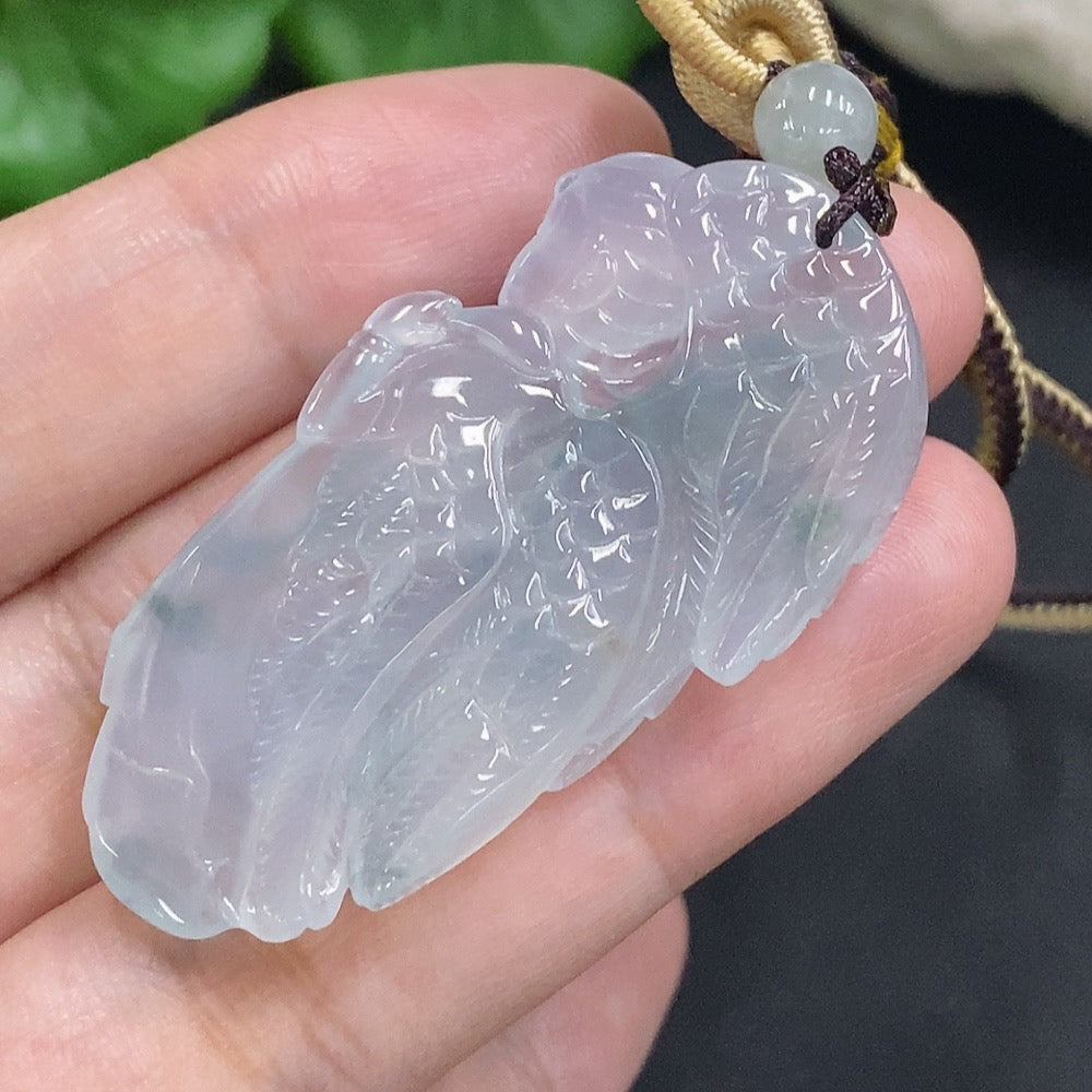 Jadeite Angel Pendant Total Weight Approx. 12.36g