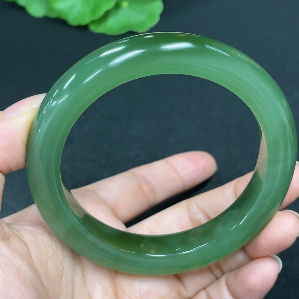 Hetian Jade Round Bracelet