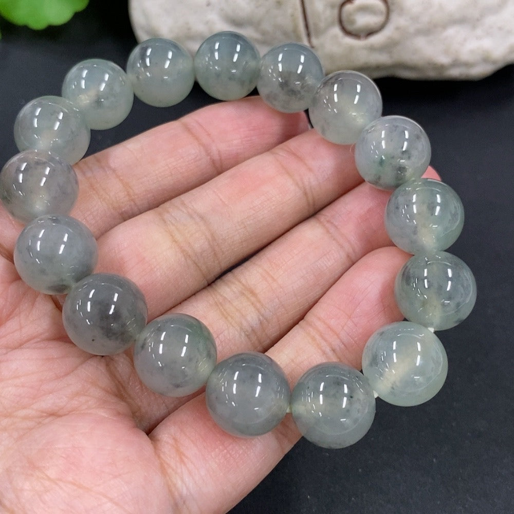 Jadeite Bracelet Approx.12.8mm Total Weight 58.84g