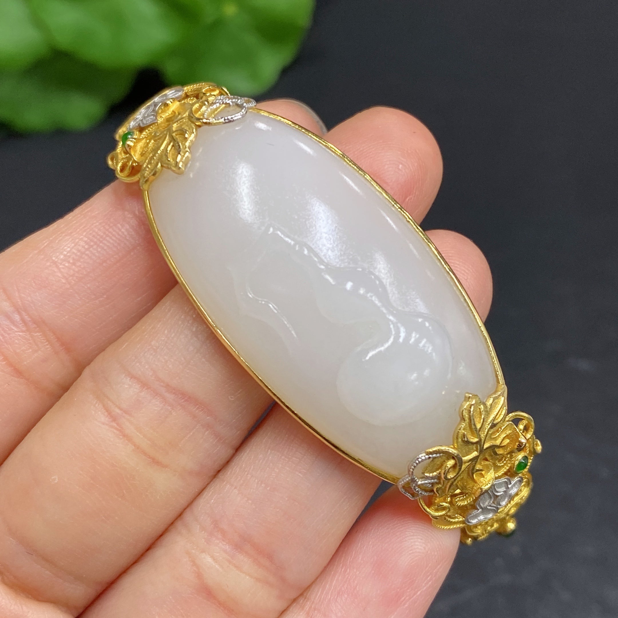 Hetian Jade Inlaid Bracelet
